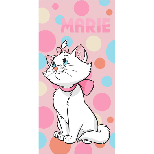 Serviette de bain enfant Disney Marie les Aristochats en coton – 70 x 140 cm