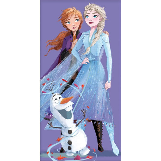 Disney Eiskönigin Purple Badetuch für Kinder aus Baumwolle – 70 × 140 cm