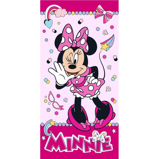 Disney Minnie Funny Cotton Kids' Beach Towel – 70 × 140 cm