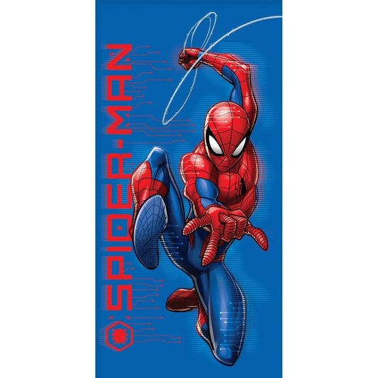 Spiderman Jump Badehandtuch Badetuch für Kinder aus Baumwolle – 70 × 140 cm