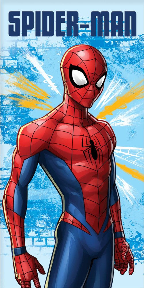 Spiderman Light Badehandtuch Badetuch für Kinder aus Baumwolle – 70 × 140 cm
