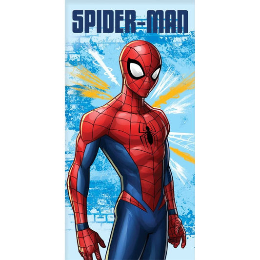 Spiderman Light Badehandtuch Badetuch für Kinder aus Baumwolle – 70 × 140 cm