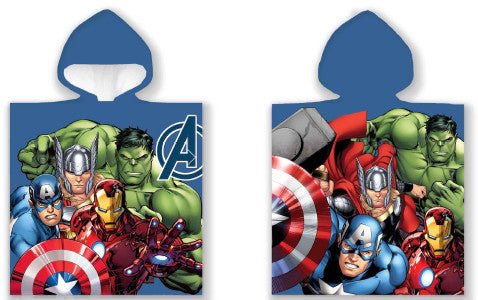 Avengers Badeponcho für Kinder aus Baumwolle – 50 × 100 cm