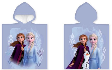 Disney Eiskönigin Badeponcho für Kinder aus Baumwolle – 50 × 100 cm