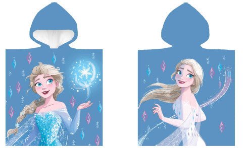 Disney Eiskönigin Snow Badeponcho für Kinder aus Baumwolle – 50 × 100 cm