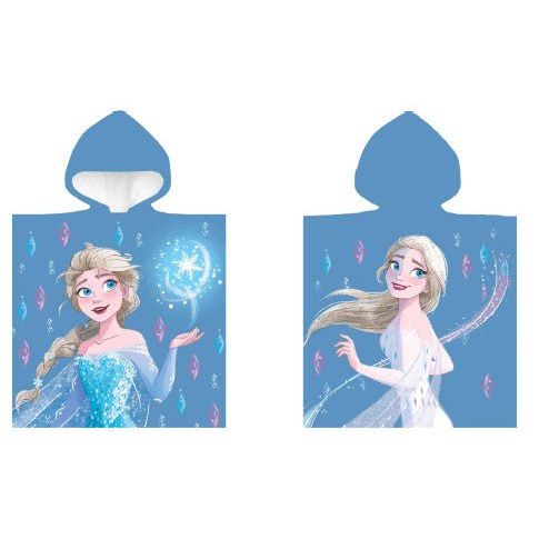 Disney Eiskönigin Snow Badeponcho für Kinder aus Baumwolle – 50 × 100 cm