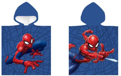 Spiderman Hero Badeponcho für Kinder aus Baumwolle – 50 × 100 cm