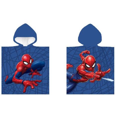 Spiderman Hero Badeponcho für Kinder aus Baumwolle – 50 × 100 cm