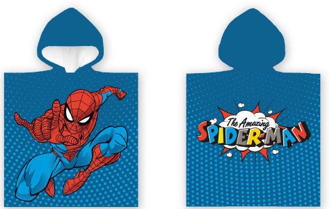 Spiderman The Amazing Strandhandtuch Badeponcho für Kinder aus Baumwolle – 50 × 100 cm
