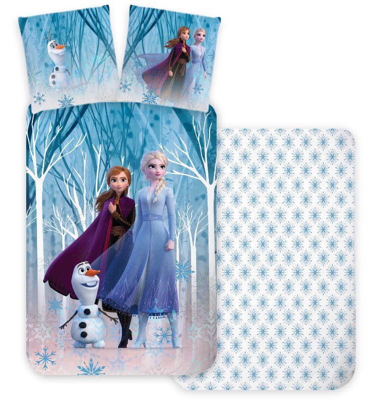 Disney Eiskönigin Forest Babybettwäsche-Set – 100 × 135 cm + 40 × 60 cm, Baumwolle