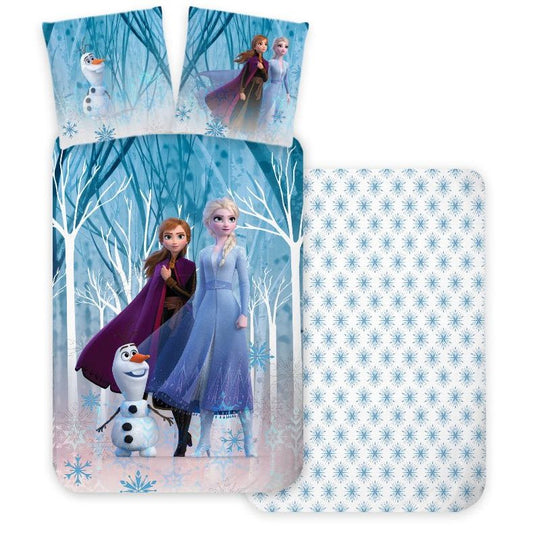 Disney Eiskönigin Forest Babybettwäsche-Set – 100 × 135 cm + 40 × 60 cm, Baumwolle