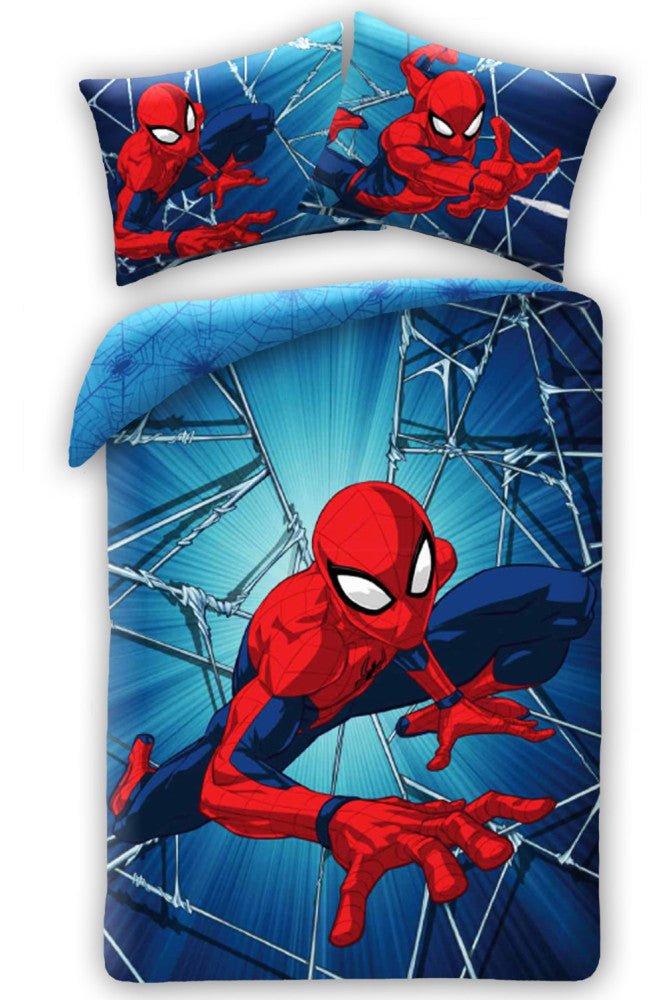 Spiderman Dynamic Babybettwäsche-Set – 100 × 135 cm + 40 × 60 cm, Baumwolle