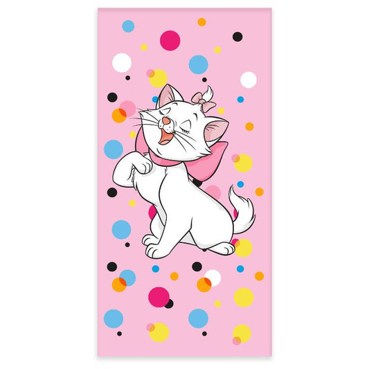 Disney Marie Serviette de Bain Bulle pour Enfants en Coton – 60 × 120 cm