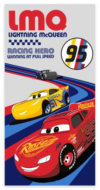 Disney Cars Full Speed Badehandtuch Badetuch für Kinder aus Baumwolle – 60 × 120 cm
