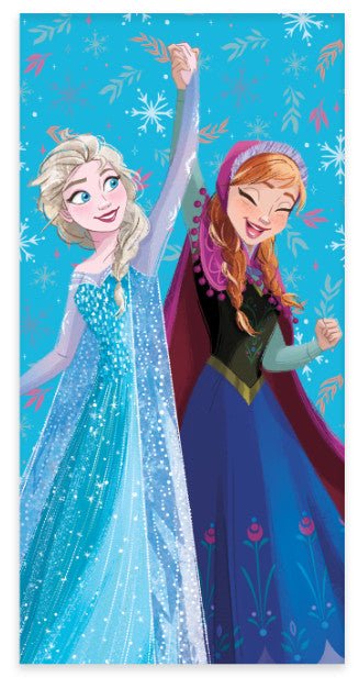 Disney Eiskönigin Cheerfulness Badetuch für Kinder aus Baumwolle – 60 × 120 cm