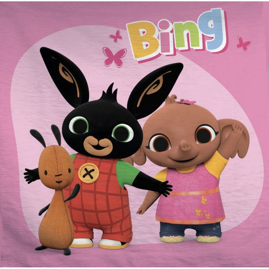 Bing Pink Gesichtstuch für Kinder aus Baumwolle – 30 × 30 cm