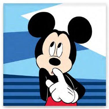 Disney Mickey Shy , Gesichtshandtuch Gesichtstuch für Kinder aus Baumwolle – 30 × 30 cm