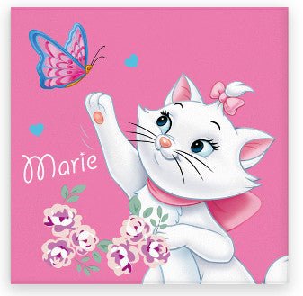 Disney Marie Butterfly Katzengesichts- und Gesichtstuch für Kinder aus Baumwolle – 30 × 30 cm