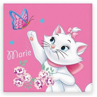 Disney Marie Butterfly Katzengesichts- und Gesichtstuch für Kinder aus Baumwolle – 30 × 30 cm