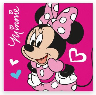 Disney Minnie Love Gesichtstuch für Kinder aus Baumwolle – 30 × 30 cm