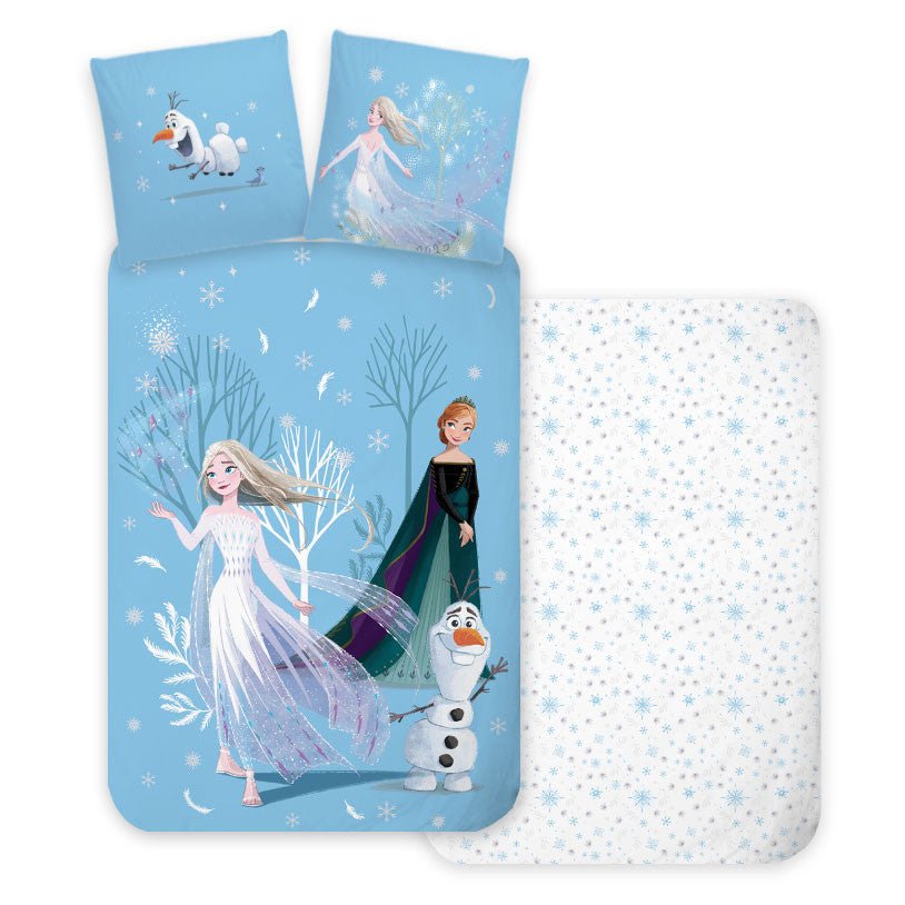 Disney Eiskönigin Snowing Day Babybettwäsche-Set – 100 × 135 cm + 40 × 60 cm, Baumwolle