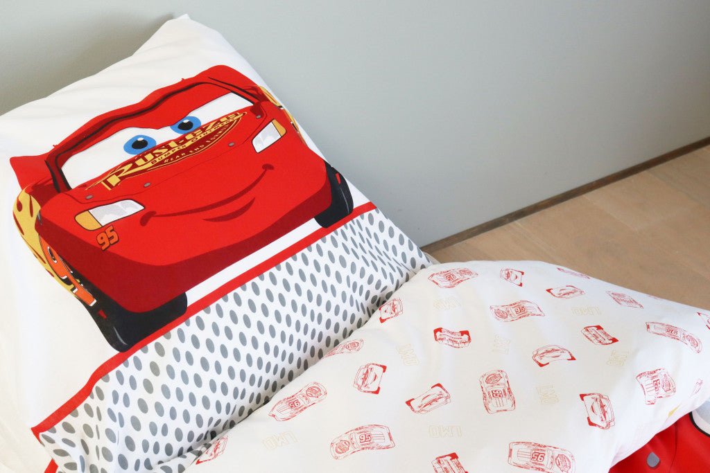 Disney Cars Ready Babybettwäsche-Set – 100 × 135 cm + 40 × 60 cm, Baumwolle