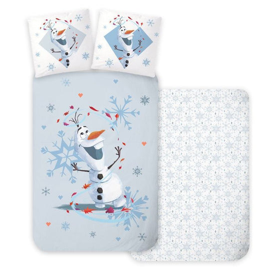 Disney Eiskönigin Olaf Babybettwäsche-Set – 100 × 135 cm + 40 × 60 cm, Baumwolle