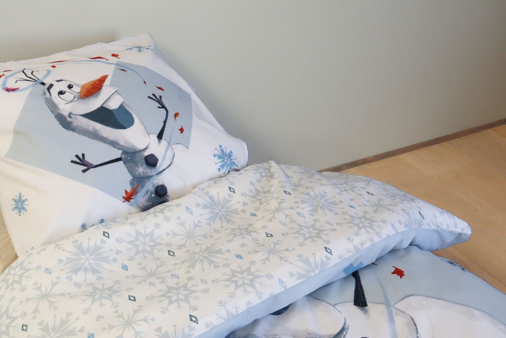 Disney Eiskönigin Olaf Babybettwäsche-Set – 100 × 135 cm + 40 × 60 cm, Baumwolle