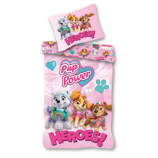 Parure de lit bébé Pat' Patrouille Heroes ! – 100 × 135 cm + 40 × 60 cm, coton
