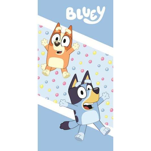 Bluey Color Pop Badelaken Badetuch für Kinder aus Baumwolle – 70 × 140 cm