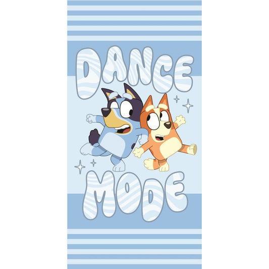 Bluey Dance Mode Badetuch für Kinder aus Baumwolle – 70 × 140 cm