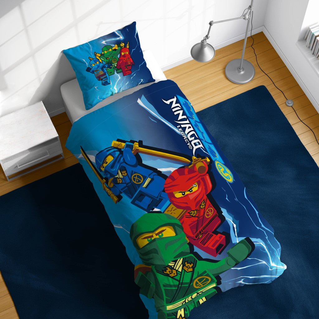 Lego Dragon's Rising Kinder- für Kindergarten Babybettwäsche-Set – 100 × 135 cm + 40 × 60 cm, Baumwolle