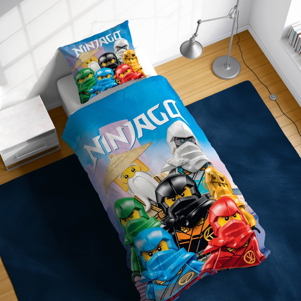 Lego Skybound Village Kinder- für Kindergarten Babybettwäsche-Set – 100 × 135 cm + 40 × 60 cm, Baumwolle