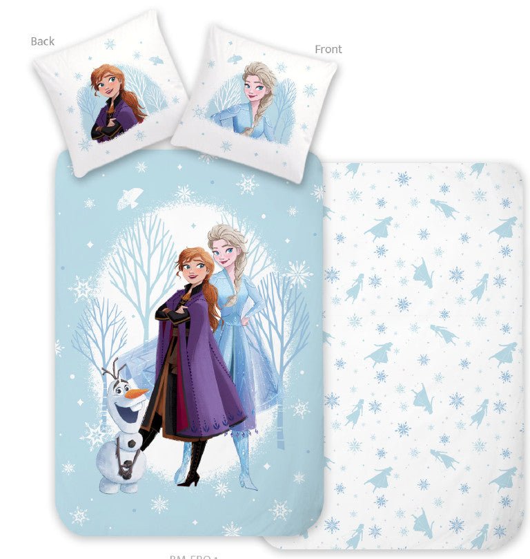 Disney Eiskönigin Wonderland Kinder, Kindergarten Bettwäscheset Babybettwäsche-Set – 100 × 135 cm + 40 × 60 cm, Baumwolle