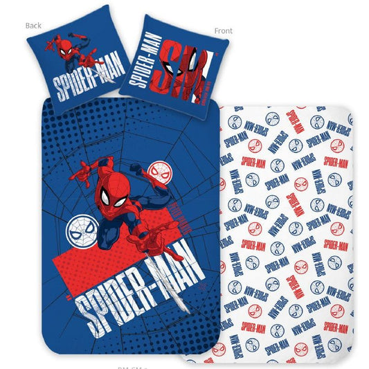 Spiderman City Rescue Kinder - Set Babybettwäsche-Set – 100 × 135 cm + 40 × 60 cm, Baumwolle