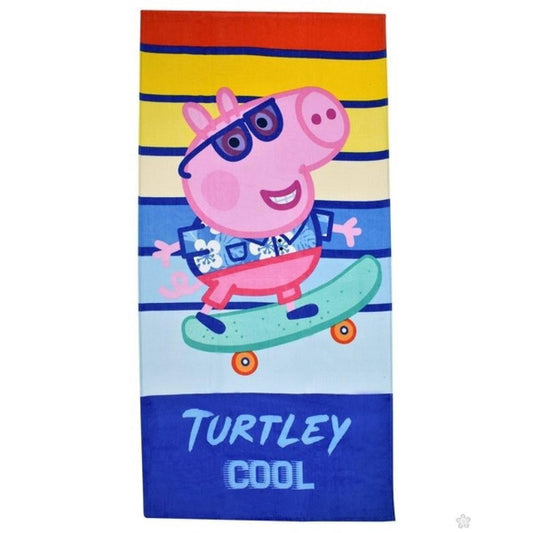 Peppa Wutz Catch a Wave Badetuch für Kinder aus Baumwolle – 70 × 140 cm