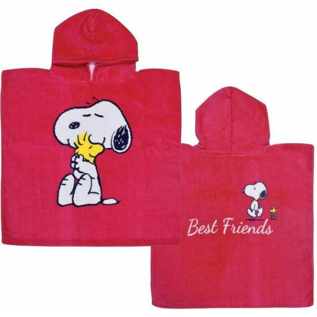 Snoopy Strandhandtuch Badeponcho für Kinder aus Baumwolle – 50 × 100 cm
