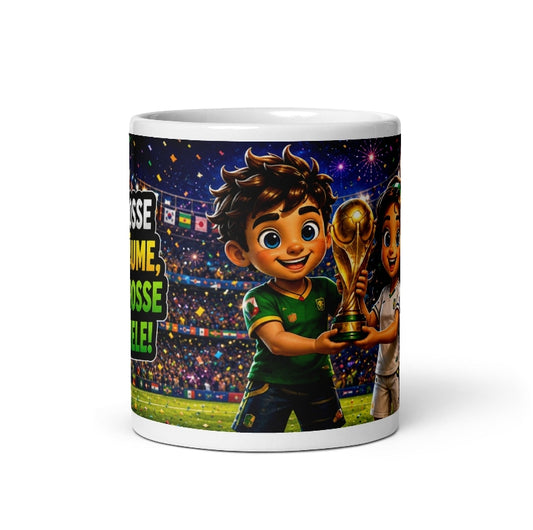 Fußball Motiv Tasse – Sportliche Keramiktasse mit Fußball Design