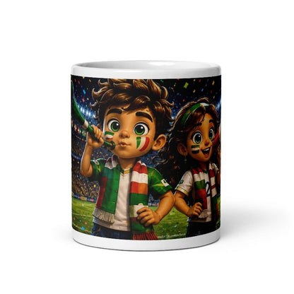 Fußball Tasse 330 ml – Dynamisches Fußballmotiv | Keramiktasse für Fußballfans