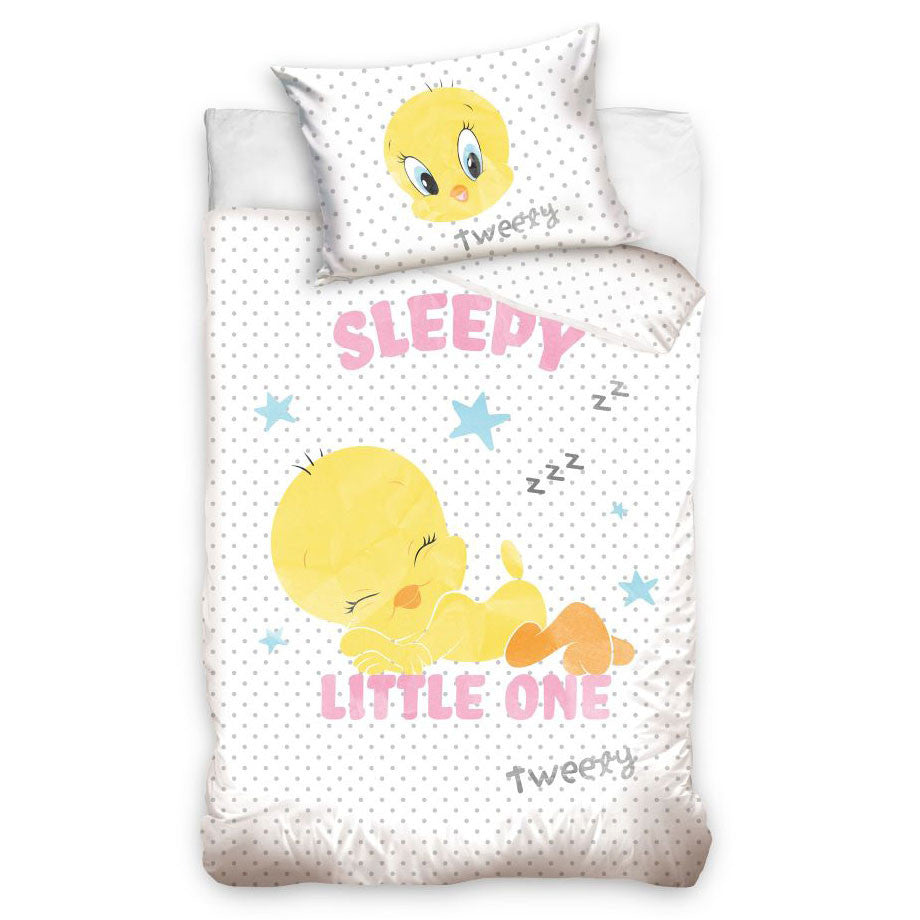 Parure de lit Looney Tunes Sleepy – 100 × 135 cm + 40 × 60 cm, coton