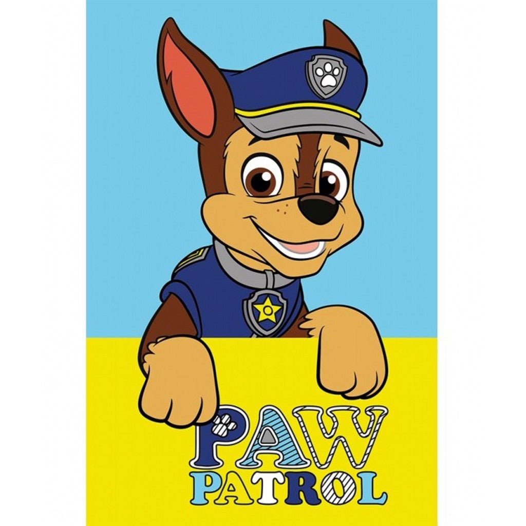 Paw Patrol Chase Gesichtstuch für Kinder aus Baumwolle – 30 × 50 cm