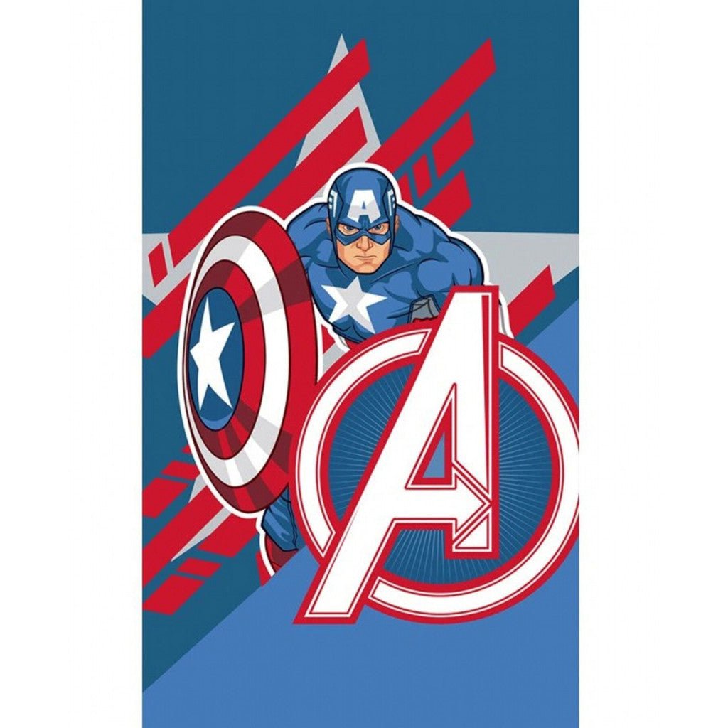 Avengers Captain America Gesichtstuch für Kinder aus Baumwolle – 30 × 50 cm