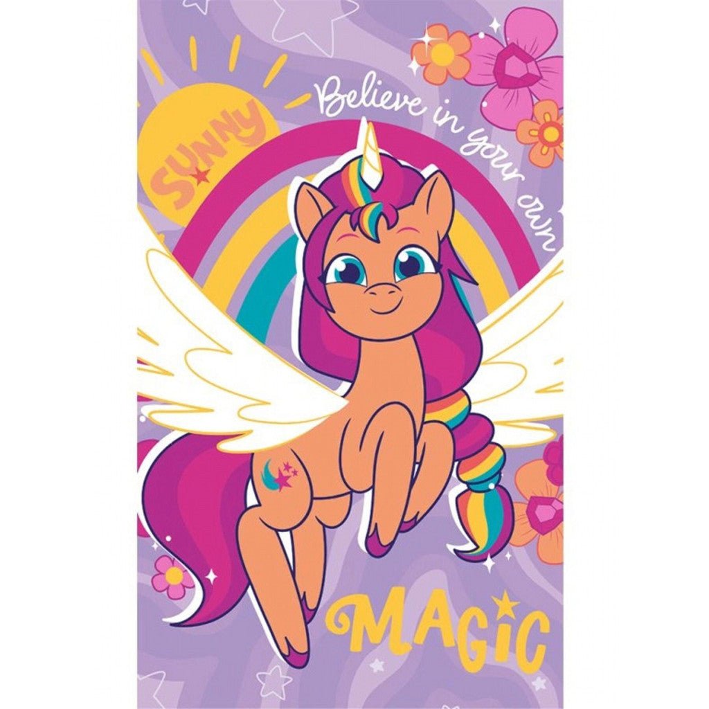 My Little Pony Sunny Gesichtstuch für Kinder aus Baumwolle – 30 × 50 cm