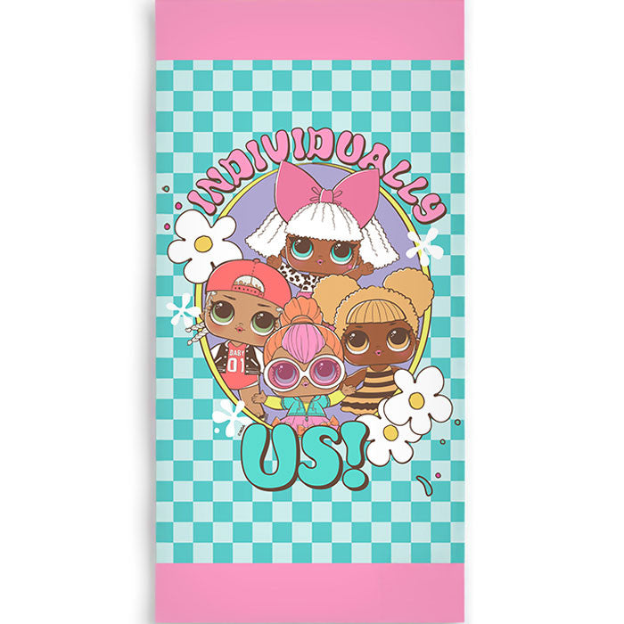 LOL Surprise! Individually Bade- und Badetuch für Kinder aus Baumwolle – 70 × 140 cm