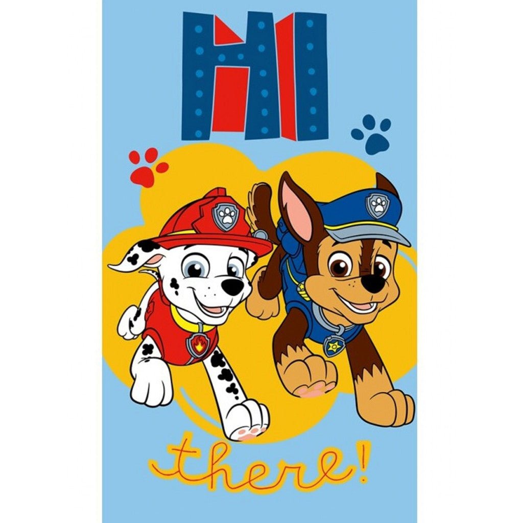Paw Patrol Hi There Gesichtstuch für Kinder aus Baumwolle – 30 × 50 cm