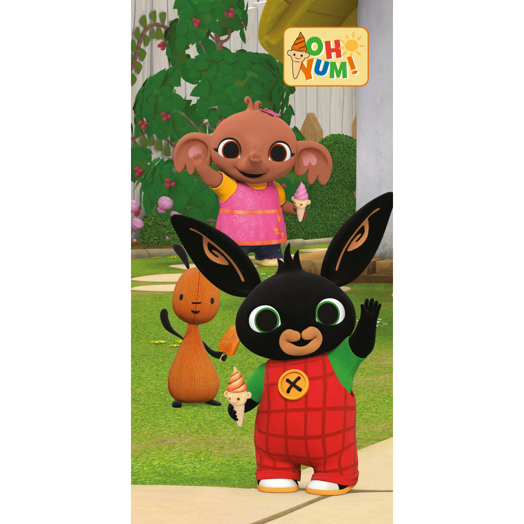 Bing Oh Yum Serviette de bain pour enfants en coton – 70 × 140 cm
