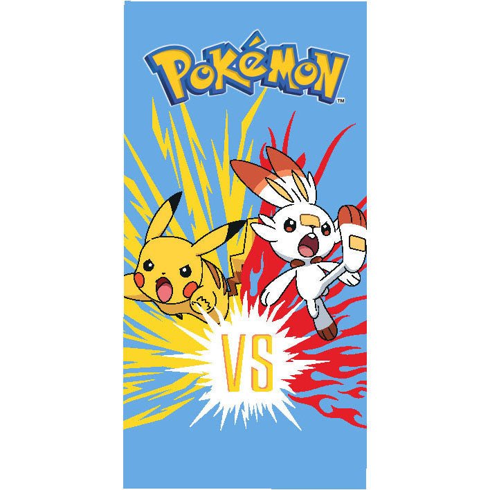 Pokémon Scorbunny Badetuch für Kinder aus Baumwolle – 70 × 140 cm