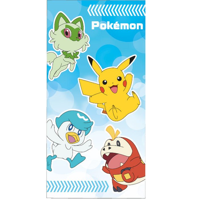 Pokémon Generation 9 Badetuch für Kinder aus Baumwolle – 70 × 140 cm