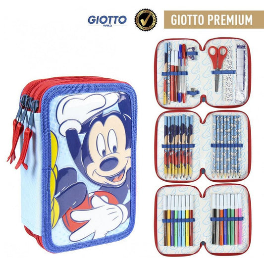 Trousse Disney Mickey Rire Giotto pour enfants – 12,5 x 19,5 x 6,5 cm