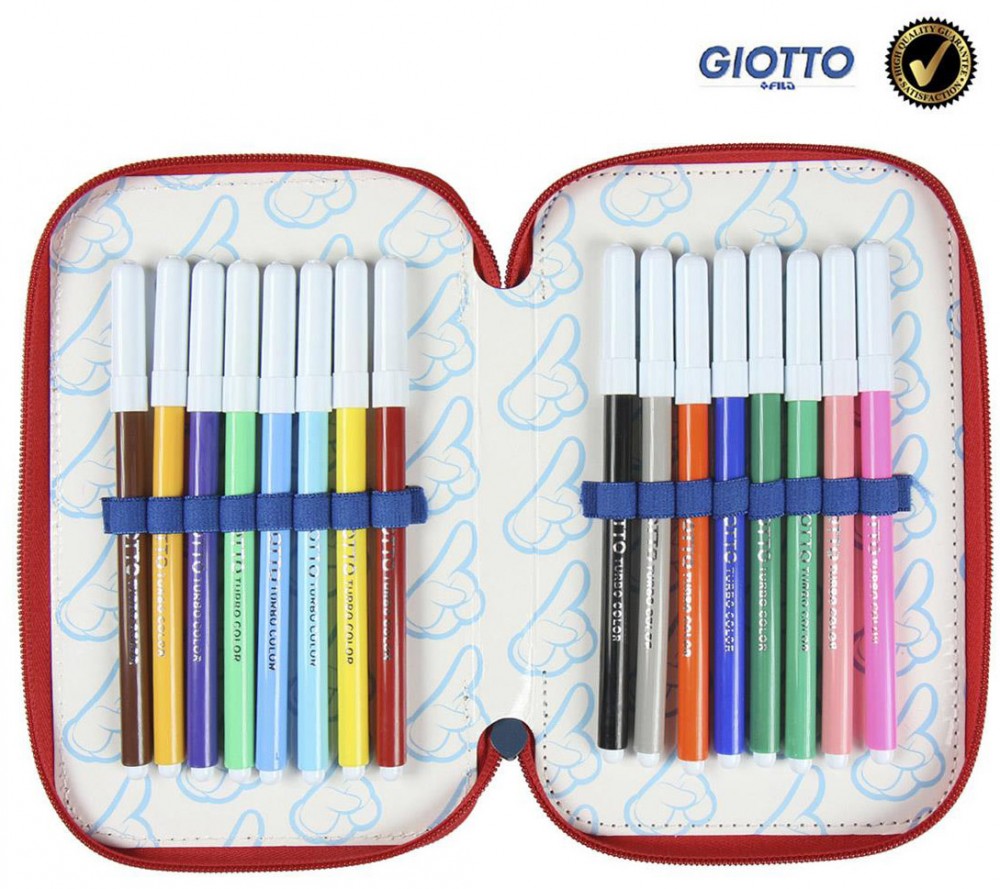 Disney Mickey Laugh Giotto Federmäppchen für Kinder – 12,5 x 19,5 x 6,5 cm